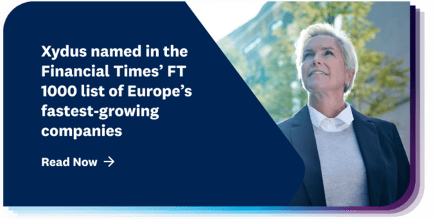 Xydus named in the Financial Times’ FT 1000 list of Europe’s fastest-growing companies